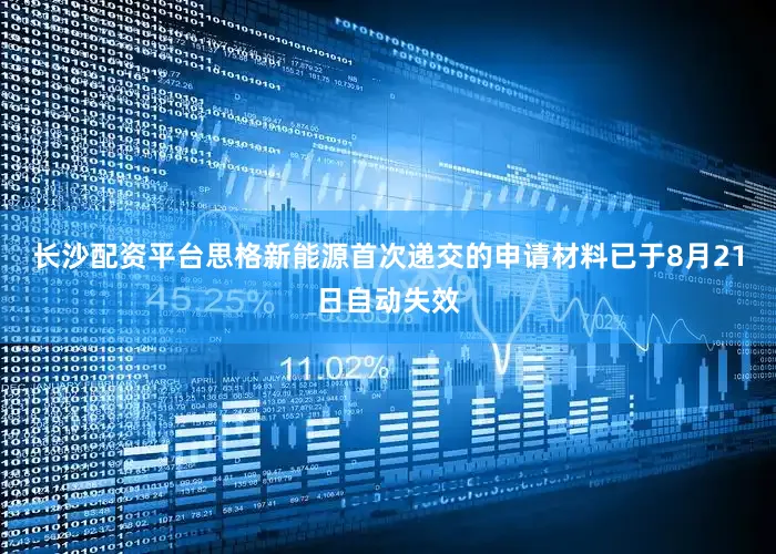 长沙配资平台思格新能源首次递交的申请材料已于8月21日自动失效