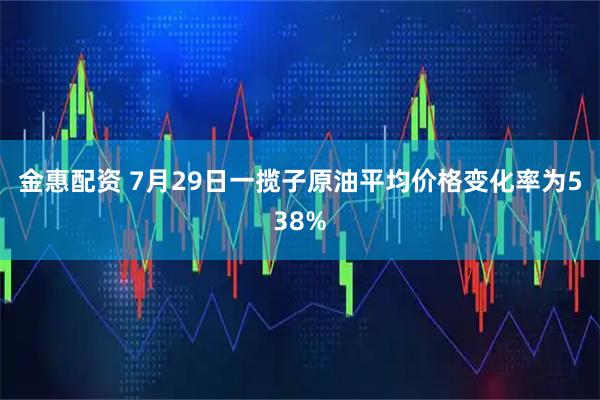 金惠配资 7月29日一揽子原油平均价格变化率为538%
